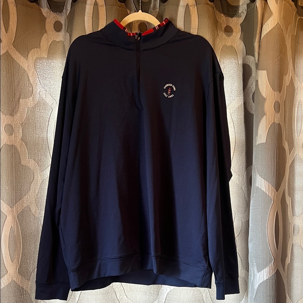 Men's Navy Blue Quarter-Zip Shirt